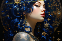 Celestial Sovereign: The Starlit Grace of the Infinite Muse