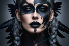 Mistress of Raven Feathers – A Celestial Symphony of Gothic Elegance