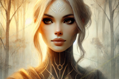 Whispers Through the Amber Veil: The Muse of Autumn's Light