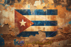 Faded Glory: A Textured Tribute to Resilience and Revolution