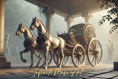 Golden Chariot of Antiquity: A Regal Journey Through Time