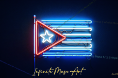 Neon Pulse of Freedom