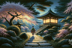 Beneath Blossoms, the Lantern Waits