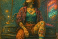 Neon Rebel: The Goddess of Backstreet Light