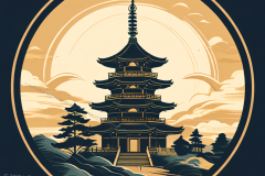 Serenity in the Rising Sun: A Tribute to Tranquil Beauty and Timeless Heritage