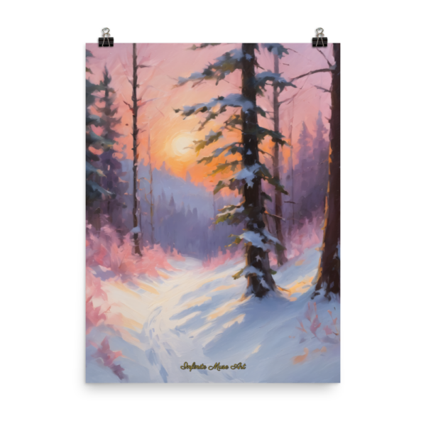 Pastel Trails - North Country Winters Winter Solitude Japanese Poster-Paper Print 18x24