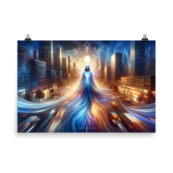 Metropolitan Pulse - Celestial Urban Tapestry Poster 24x36