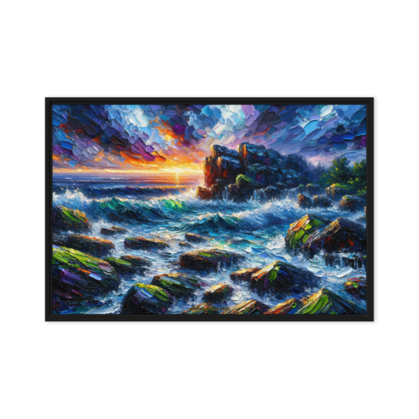 Tempest's Palette: Vivid Sunset Seascape Limited Edition Print