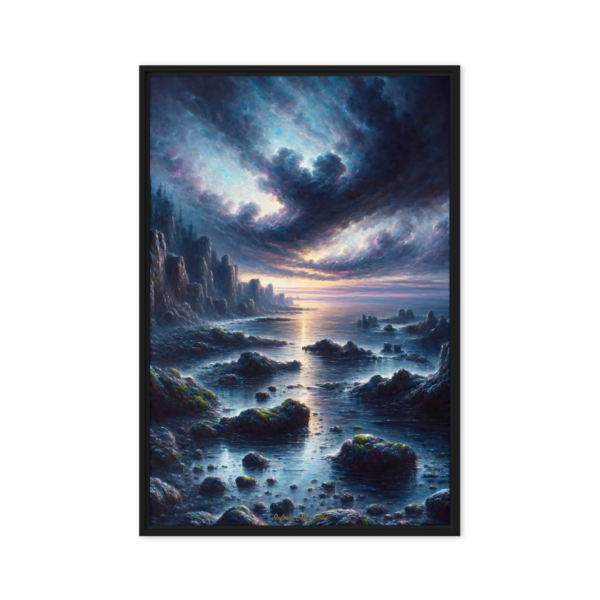 Silent Shores - Limited Edition Twilight Seascape Canvas Print