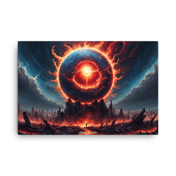 Corona of Chaos: Apocalyptic Sky Art Print