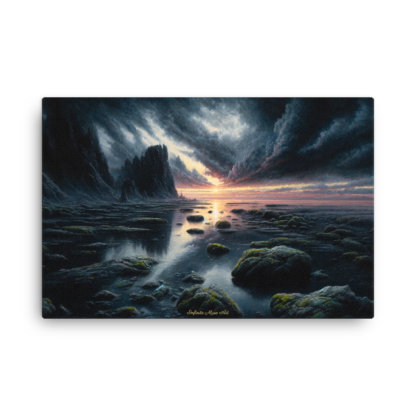 Eerie Horizon - Twilight by the Sea Canvas Print