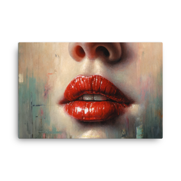 Beauty in Bleeding - Scarlet Whispers Canvas Print