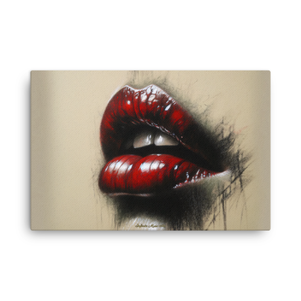 Velvet Allure - Scarlet Whispers Canvas Print