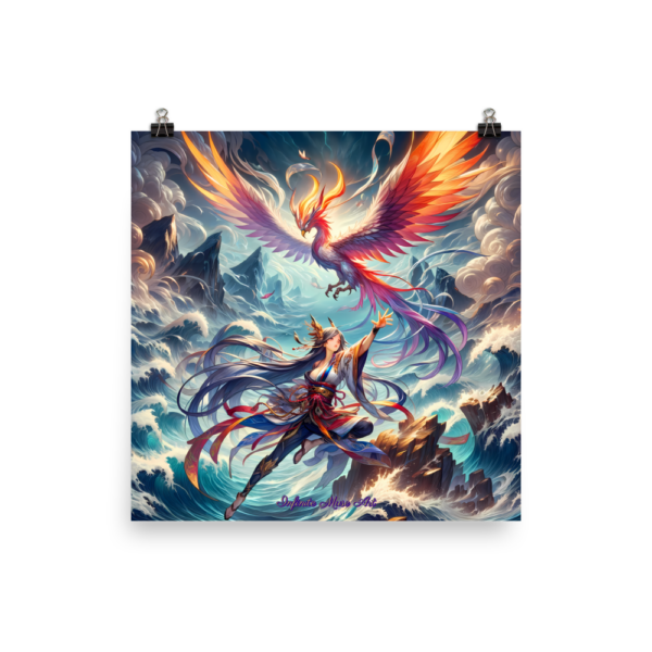 Phoenix Ascendancy - Guardians of the Aerie 18x18 Japanese Poster-Paper Print