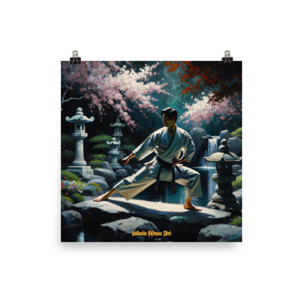 Garden of Tranquility – 18x18in Japanese Karate Master Print