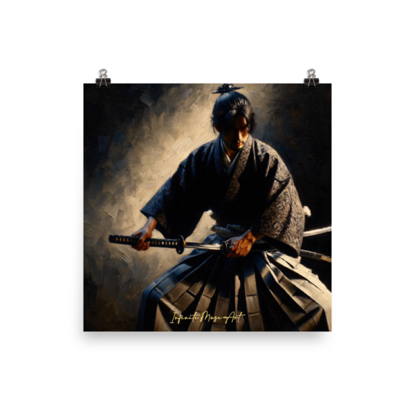 Resolute Samurai: The Silent Guardian – Fine Art Print