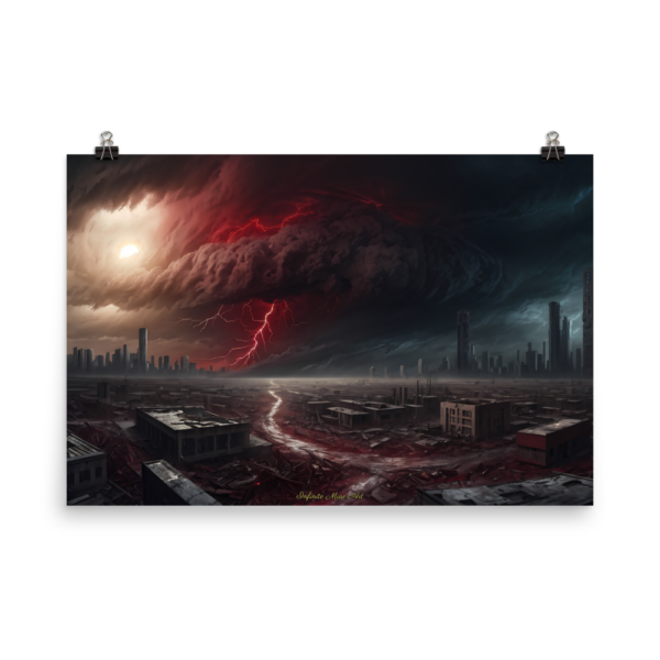 Twilight's Last Gleaming: 24x36 Japanese Poster-Paper Print of Dystopian Skies