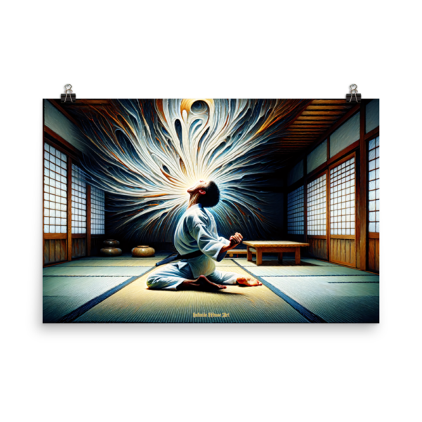 Spiritual Resurgence – 24x36in Japanese Meditative Art Print