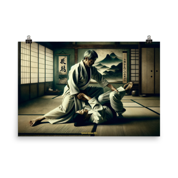 The Master's Hold – 24x36in Japanese Jujutsu Art Print