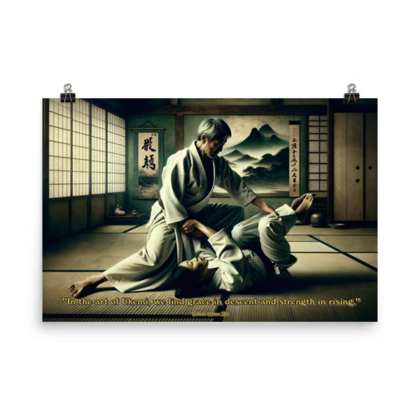 Motivational - The Master's Hold – 24x36in Japanese Jujutsu Art Print