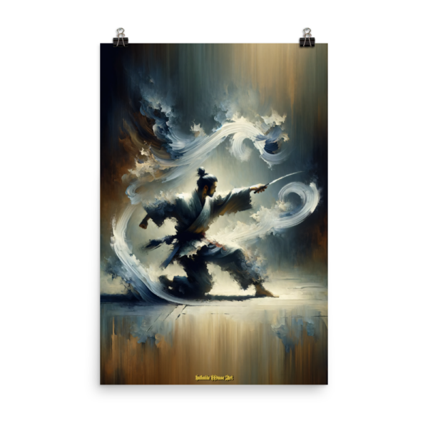 Whirlwind Samurai – 24x36in Dynamic Martial Arts Print