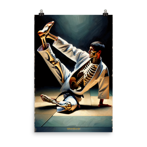 Bones of Resilience - Martial Arts & Anatomy Inspired Art Print