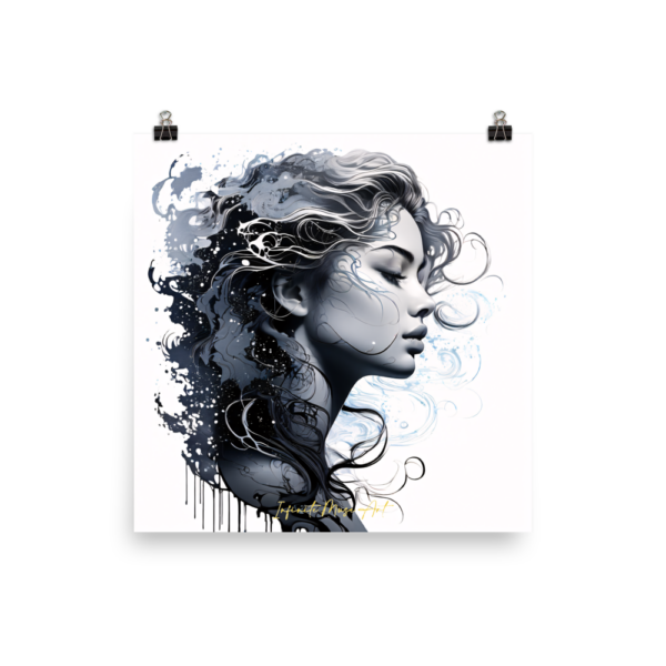 Ethereal Essence: Mystical Portrait Art Print