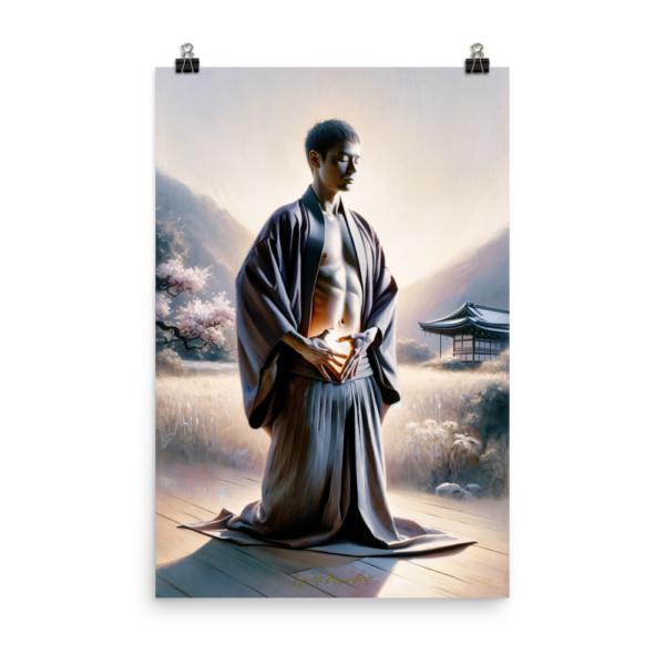 Luminous Meditation – Japanese Inspired 24x36in Art Print