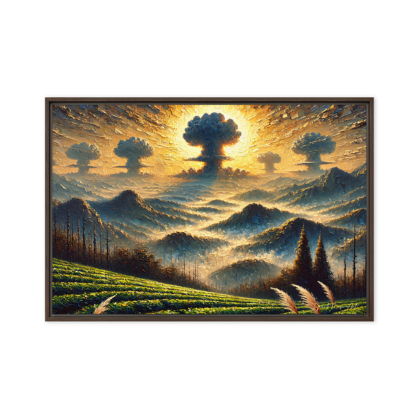 Cascade of Destruction 24x36in Framed Canvas Print