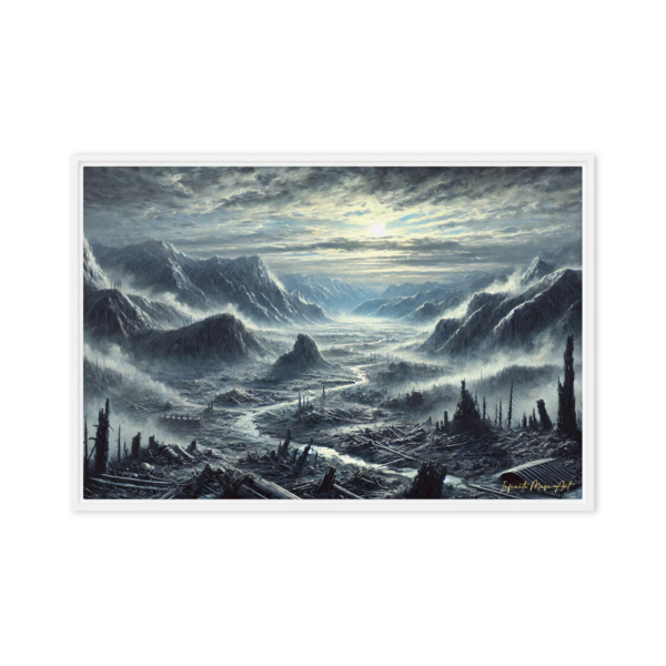 Frozen Silence 24x36in Framed Canvas Print