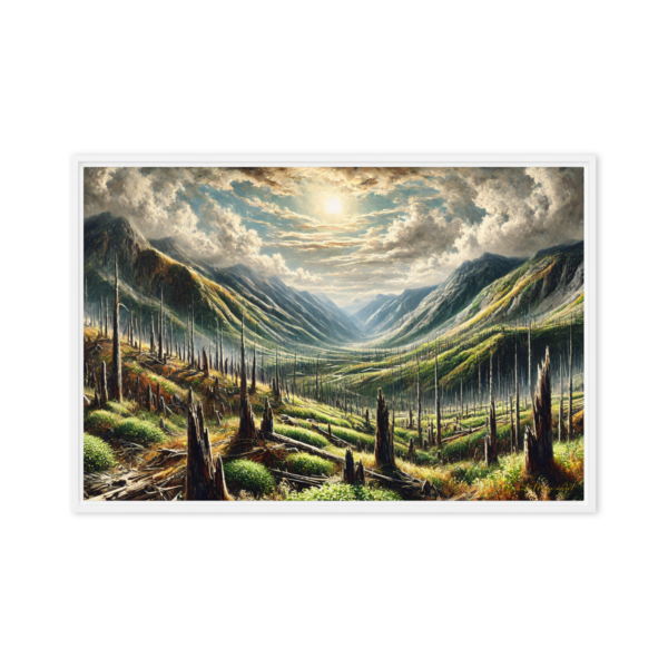 Echoes of Renewal 24x36in Framed Canvas Print