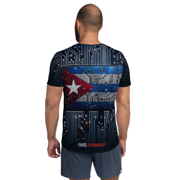 Cuba Inspired All-Over-Print Combat Sports Athletic Shirt, Moisture-Wicking Performance Tee - Image 2