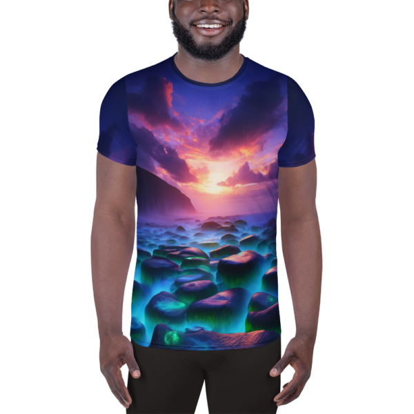 "Enchanted Twilight Shores: Radiant Reef at Twilight"