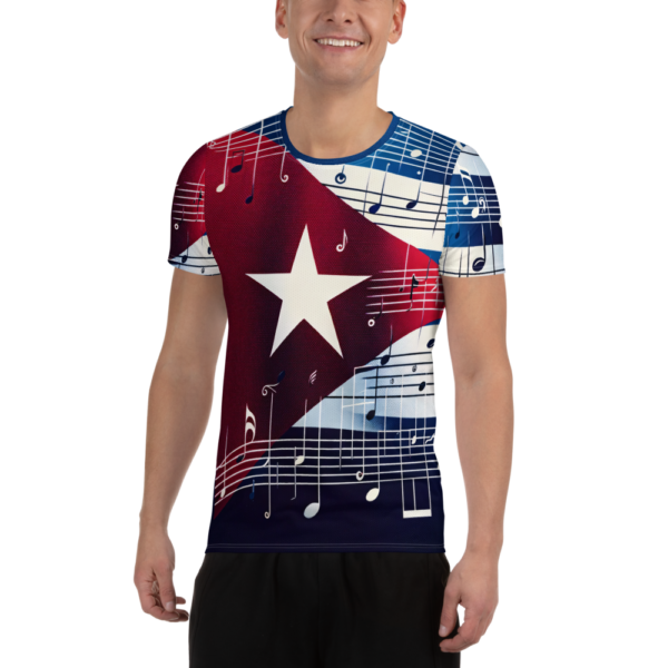 Cuban Symphony Men's All-Over-Print Athletic Shirt - Moisture-Wicking Combat Sports & Outdoor Enthusiast Tee