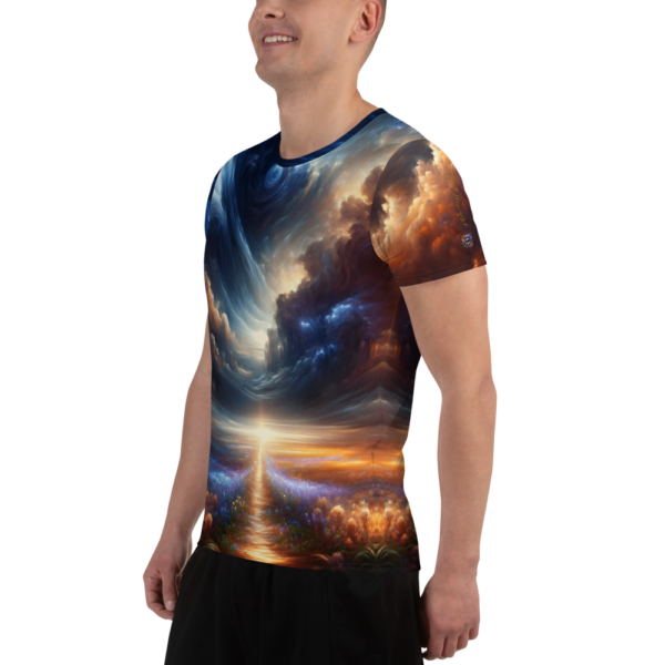 Celestial Symphony Athletic Shirt - Men's All-Over Print Performance Top - Image 4