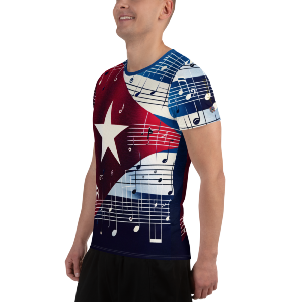 Cuban Symphony Men's All-Over-Print Athletic Shirt - Moisture-Wicking Combat Sports & Outdoor Enthusiast Tee - Image 4