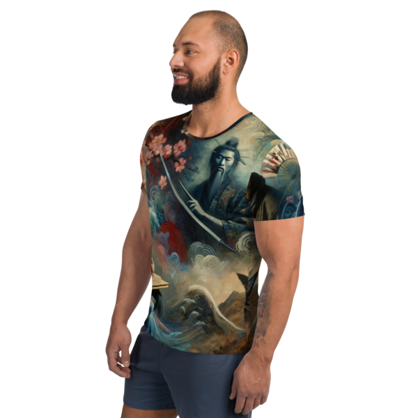 Harmony in Combat - Men's All-Over-Print Athletic Shirt | Moisture-Wicking Performance Tee for Combat Sports Enthusiasts - Image 4