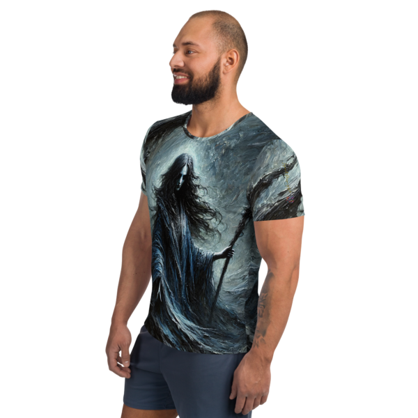 Hel's Embrace All-Over Print Men's Athletic Shirt - Norse Mythology Inspired Performance Wear - Image 4