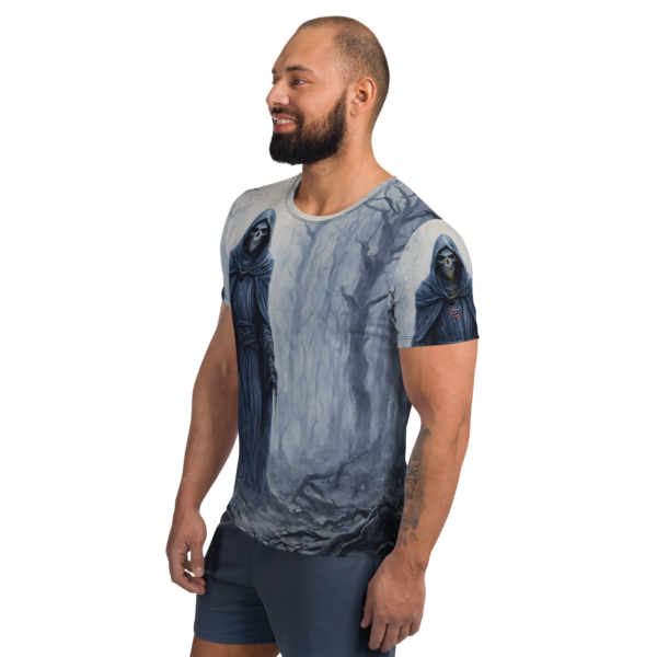 Men's All-Over-Print Athletic Shirt – Wraith of the Forsaken Woods | Combat Sports & Outdoor Enthusiasts - Image 4