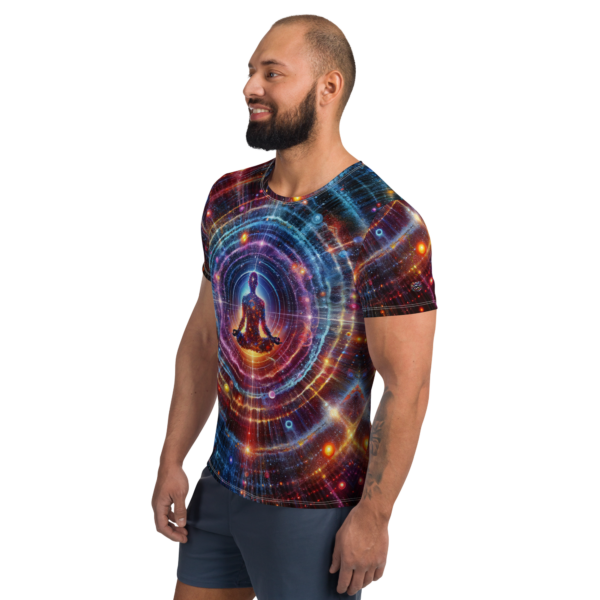 Cosmic Meditation Men's All-Over-Print Athletic Shirt | Performance Wear for Combat Sports & Outdoor Enthusiasts - Image 4