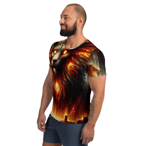 Inferno Guardian All-Over-Print Athletic Shirt for Men – Premium Performance Wear for Combat Sports & Outdoor Enthusiasts - Image 4