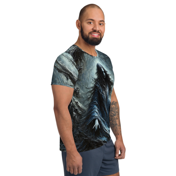 Hel's Embrace All-Over Print Men's Athletic Shirt - Norse Mythology Inspired Performance Wear - Image 3