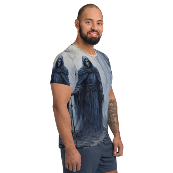 Men's All-Over-Print Athletic Shirt – Wraith of the Forsaken Woods | Combat Sports & Outdoor Enthusiasts - Image 3