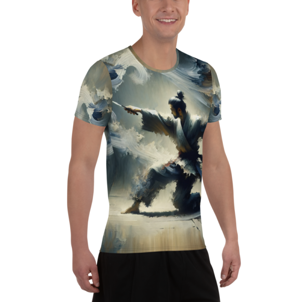 Men's All-Over-Print Martial Spirit Athletic Shirt | Moisture-Wicking Combat Sports Performance Tee - Image 3