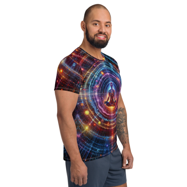 Cosmic Meditation Men's All-Over-Print Athletic Shirt | Performance Wear for Combat Sports & Outdoor Enthusiasts - Image 3