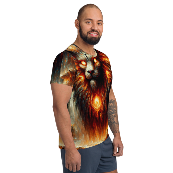 Inferno Guardian All-Over-Print Athletic Shirt for Men – Premium Performance Wear for Combat Sports & Outdoor Enthusiasts - Image 3