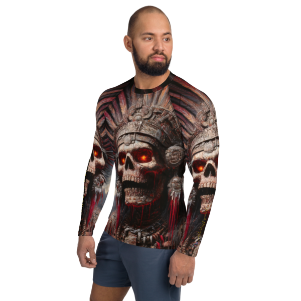 Men's Combat Sports Rash Guard - Mictlantecuhtli Design | UPF 50+ Protection - Image 3