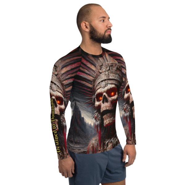 Men's Combat Sports Rash Guard - Mictlantecuhtli Design | UPF 50+ Protection - Image 4