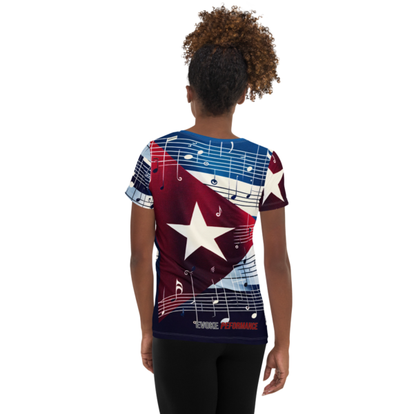 Women's All-Over-Print Athletic Shirt - Cuban Symphony Design for Combat Sports & Outdoor Enthusiasts - Image 2