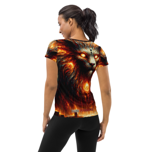 Inferno Guardian Women's All-Over-Print Athletic Shirt - Moisture-Wicking for Combat Sports & Outdoor Enthusiasts - Image 2